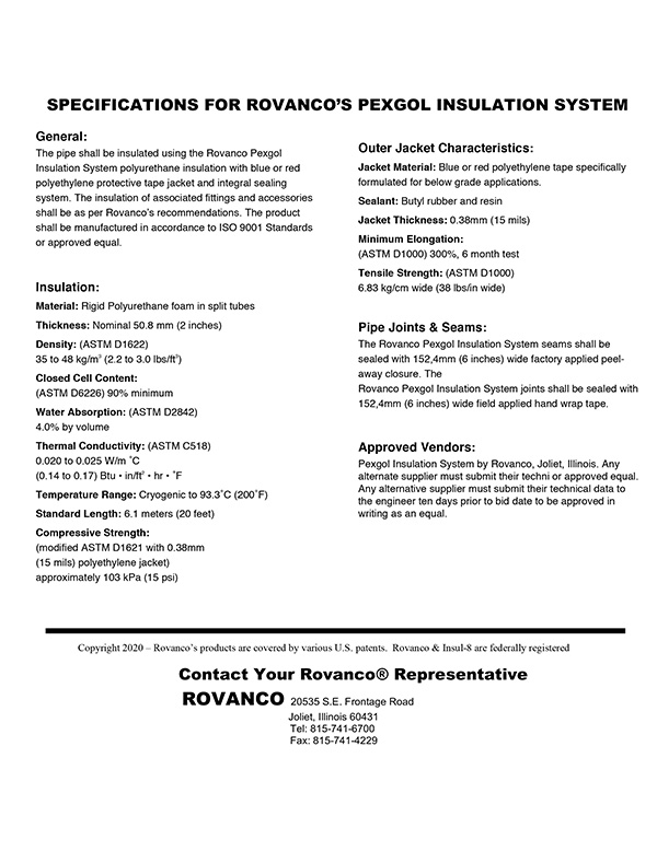 Pexgol Insulation System