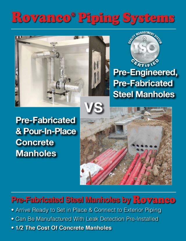 Rovanco Steel vs Concrete Manhole Brochure